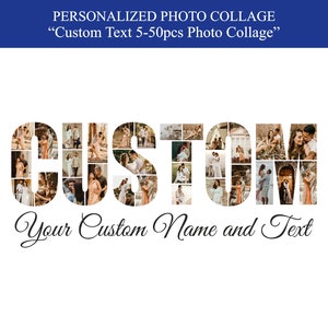 Custom Photo Collage Personalized Photo Collage Gift for Mom Dad Kids Best Friends Grandma Grandpa Gift Photo Collage