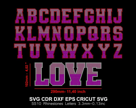 Rhinestone Letters College Alphabet Varsity Font Three Colors Rhinestone Font Varsity Rhinestone Font for Cricut Svg SS10 Svg Eps Dxf Cdr Ai