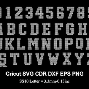 Huge Font Rhinestone College Letters and Numbers Varsity Font Rhinestone Font Sport Rhinestone Font for Cricut Svg SS10 Svg Eps Dxf Cdr Ai
