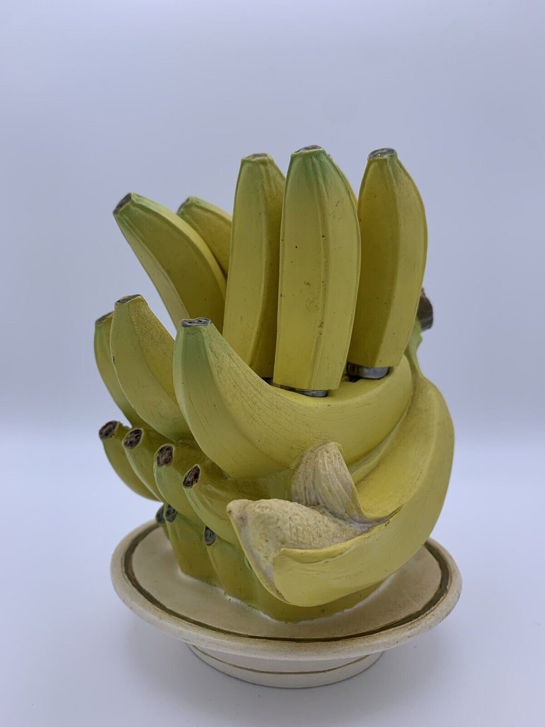 Vintage Kitsch Banana Bunch Design Spreading Knife Set Rare Etsy