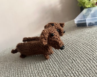 Crochet sausage dog / dachshund