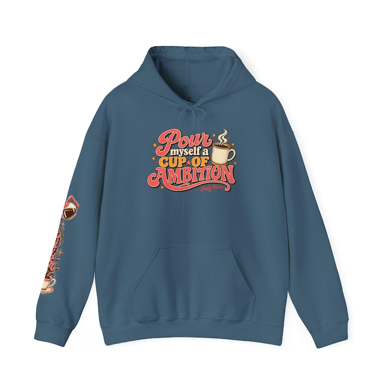 Cup of Ambition Hoodie | Dolly Parton Inspired Hoodie | 9 to 5 Sweatshirt | Coffee Lover Hoodie | Retro Country Music Gift image 12