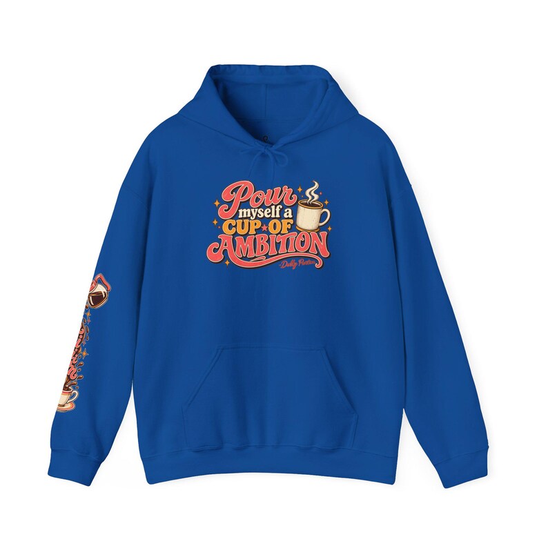 Cup of Ambition Hoodie | Dolly Parton Inspired Hoodie | 9 to 5 Sweatshirt | Coffee Lover Hoodie | Retro Country Music Gift image 14