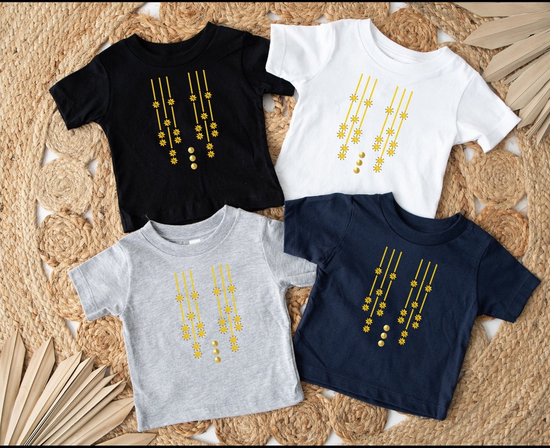 Indian Baby Shirt, Kurta Style Baby Clothes, South Asian, Desi, Gold ...