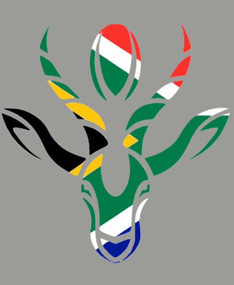 Springboks and South African Flag SVG Etsy