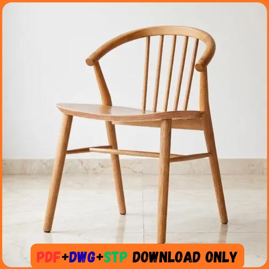 オーク材 スピンドルバック チェア Spindle back chair - Etsy 日本