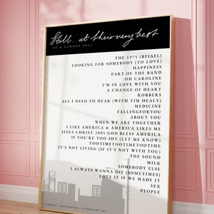 Still... At Their Very Best | Setlist Poster | Music Print | Minimalistic Style