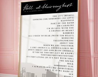 Still... At Their Very Best | Setlist Poster | Music Print | Minimalistic Style