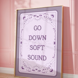 Go Down Son doux PHYSIQUE Imprimer | Carte de tarot | Affiche de sorcellerie