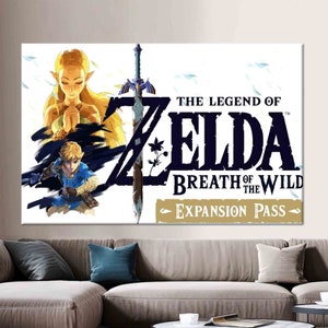 Legend Of Zelda Art, Zelda Wall Decor, Modern Artwork, 3D Canvas Art, Tempered Glass, Zelda Wallpaper, Framed Wall Art, Play Room Wall Art,