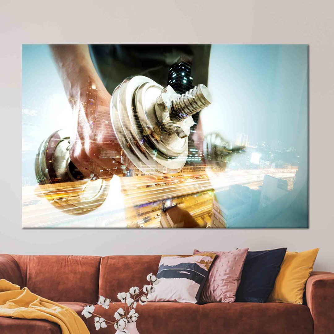 3D Dumbbell 206 Wall Murals