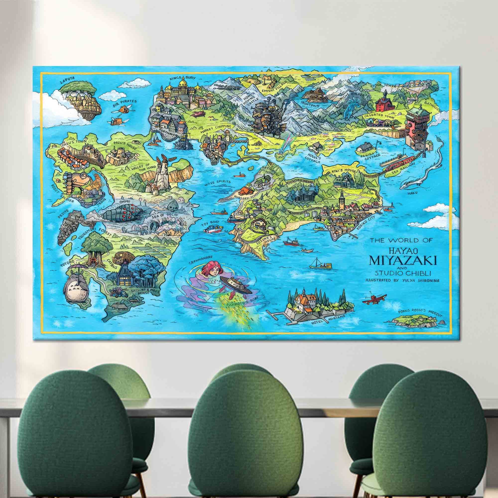IEJDA Anime One Piece Red Line Map Poster Poster Decorative Painting Canvas  Wall Art Living Room Posters Bedroom Painting 24x36inch(60x90cm) :  : Home & Kitchen