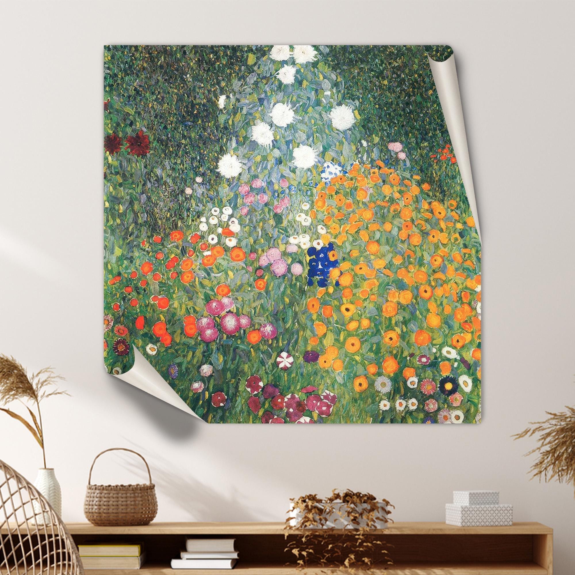 Bauerngarten Wall Hanging, Famous Wall Art Decor, Gustav Klimt