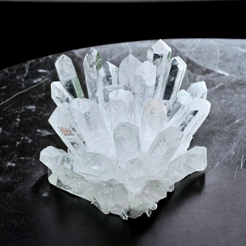 White crystal shop quartz