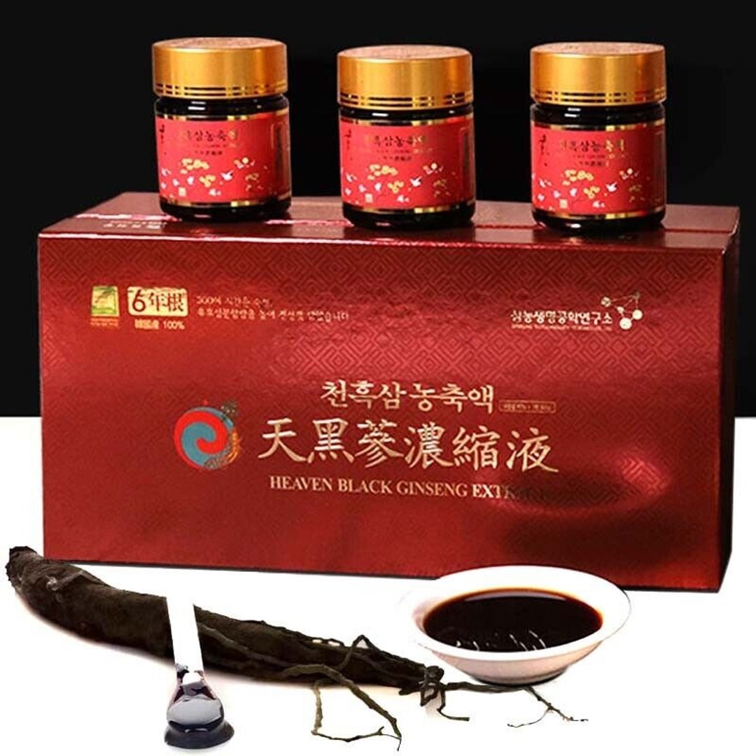 Korean Black Ginseng Extract Liquid 500gm High Nutritious - Etsy