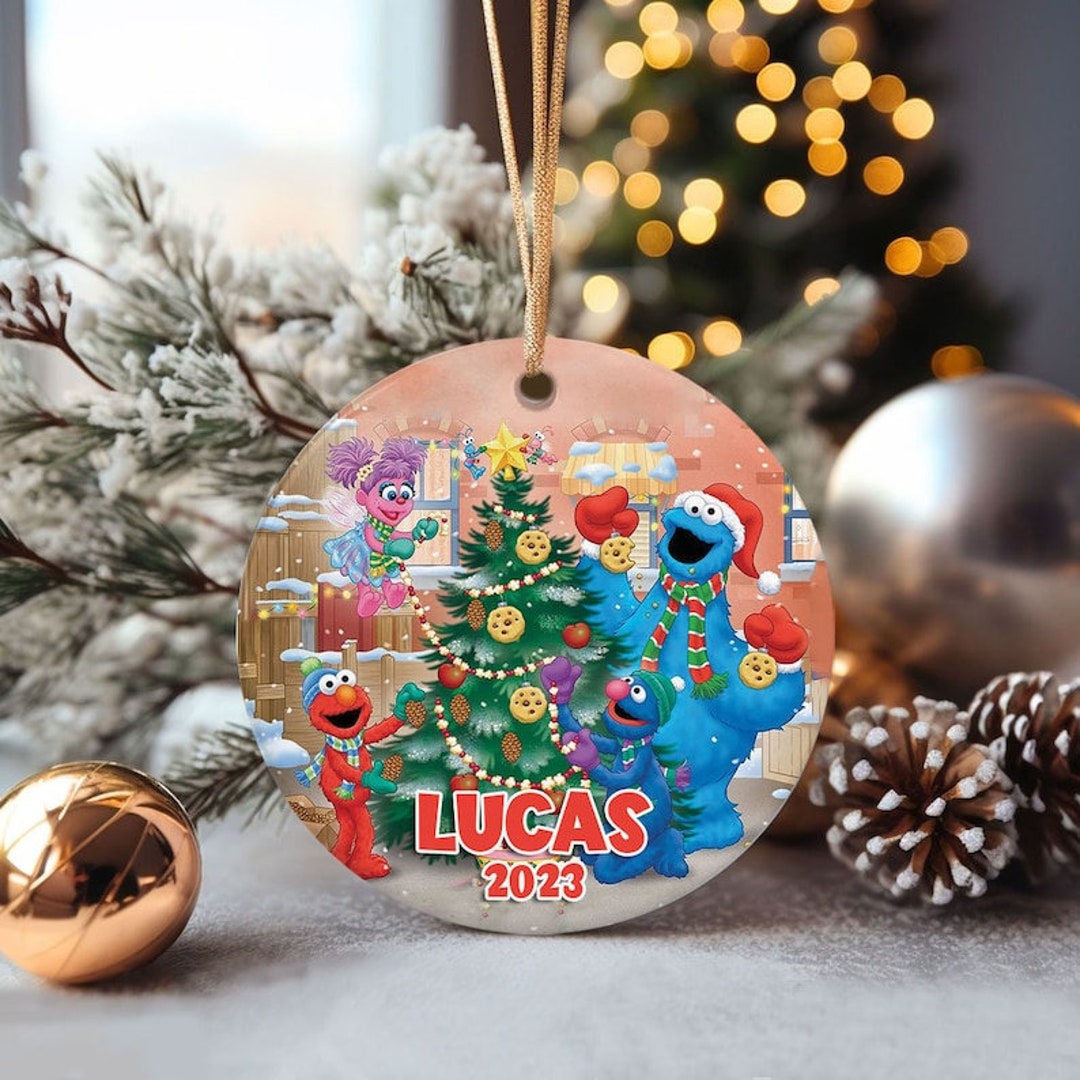 Elmo Christmas Ornament Personalized 