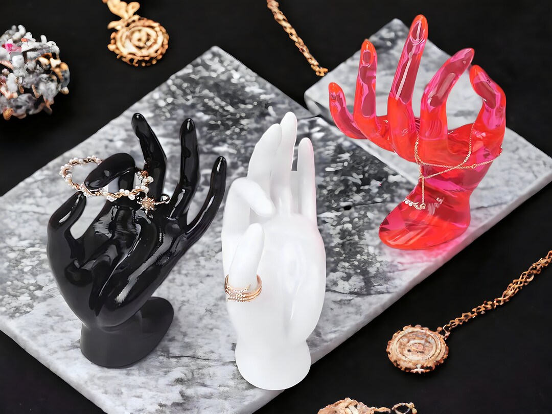 Jewelry Hand Holder & Stand Display Rings Necklaces Etsy