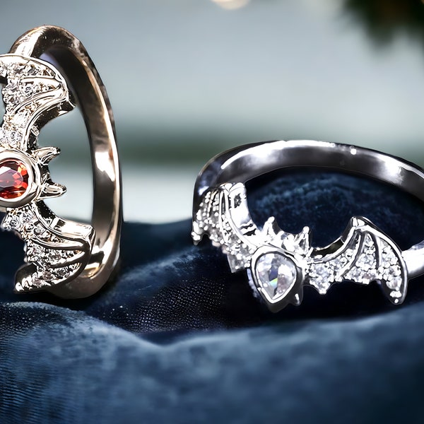 Bat Ring - Etsy