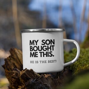 Funny Camping Hiking Enamel Mug, Enamel Camping Mug, Camp Enamel Mug, Outdoor Gift