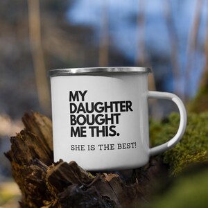 Funny Camping Hiking Enamel Mug, Enamel Camping Mug, Camp Enamel Mug, Outdoor Gift