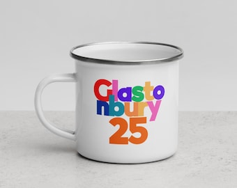 Glastonbury Inspired Camping Mug: Music Festival Fan Gift