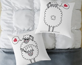 Funny Pillow Decorative 2, cojín divertido, funny sheep, home, gift, naughty sheep