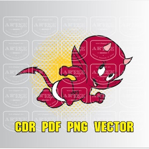 Hot Stuff Mały Devin i Przyjaciele Wektor (CDR, PDF, PNG)