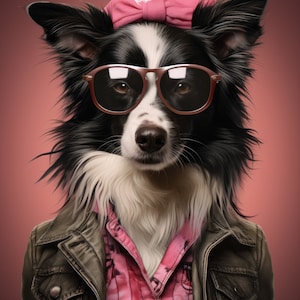 Border collie print