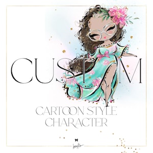 Karamfila Custom Cartoon Character Illustration, KaramfilaS Doll Style