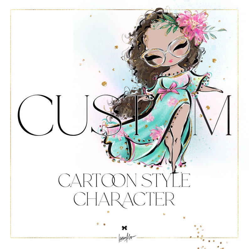 Karamfila Custom Cartoon Character Illustration, KaramfilaS Doll Style image 1