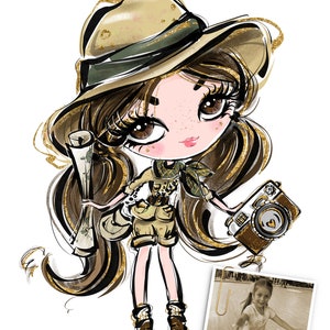 Karamfila Custom Cartoon Character Illustration, KaramfilaS Doll Style image 4