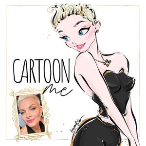 KaramfilaS Cartoon Me Custom Comic Character Design After Your Photo and Specifics, Made to Order Cartoonised Friends Pets Portrait