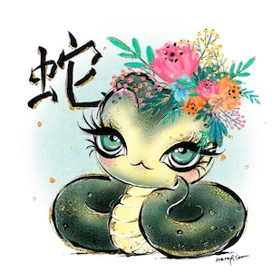 Cobra Clipart KaramfilaS Zodíaco Chinês Ano Novo Ano da Cobra Planejador Adesivos Crianças Sublimação PNG Clip Art