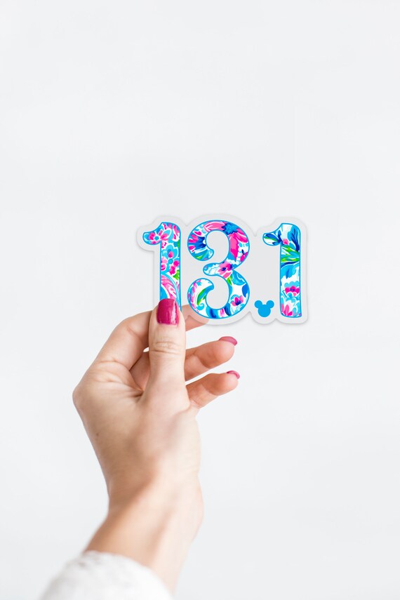 Paisley Half Marathon Sticker with Clear Background | Sticker for Runners