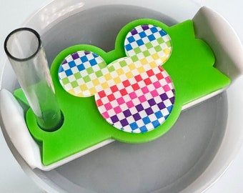Rainbow Pride Mouse Personalized Name Plate | Tumbler Name Plate | 30 oz or 40 oz Name Plate | Monogram Name Plate