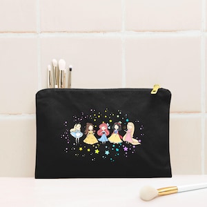 Enchanted Royals Cosmetic Bag | Princess Inspired Toiletry Bag | Magical Princess Inspired Makeup Bag | 4 Colors