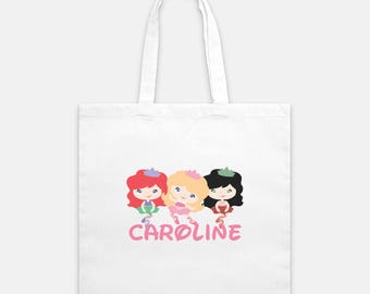 Custom Ballerina Princess Inspired Lightweight Tote Bag | Gifts for Girls | Granddaughter Gifts | Travel Tote | Dance Bag | Reusable Grocery