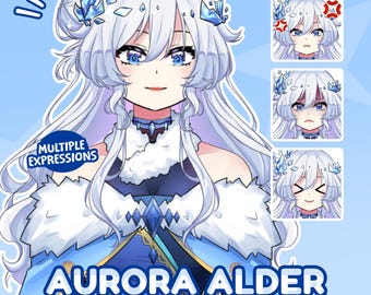 Modelo VTuber prefabricado / Avatar Live2D totalmente animado para VTube Studio / 5 expresiones