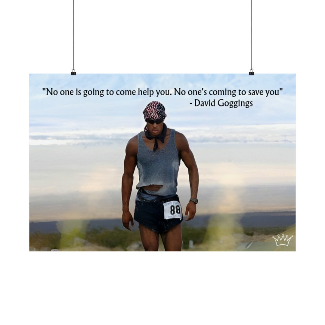 David Goggins Inspirational Poster Motivational Quote Print - Etsy