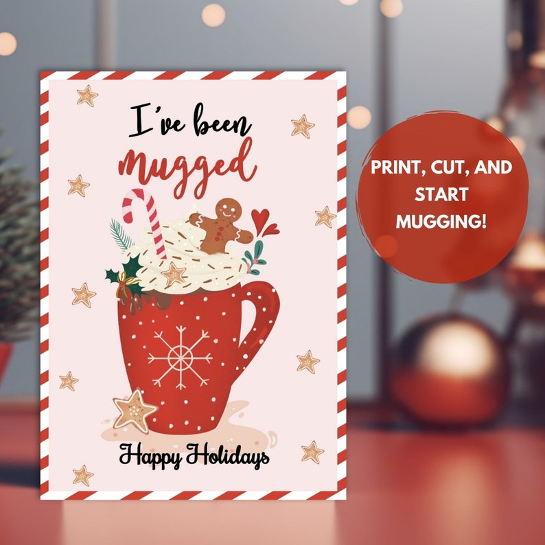 Youve Been Mugged Printable Hot Cocoa Tags Gift Exchange Office Youve Been Mugged Printable Hot Cocoa Tags Gift Exchange Office