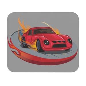Vuur, Hot Wheels, raceauto, muismat (rechthoek)