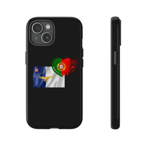 iPhone Case, iPhone Cover, 15, 14, 13, 12, 11, Portugal, Azores, Acores, Portuguese Flags, Tough Cases