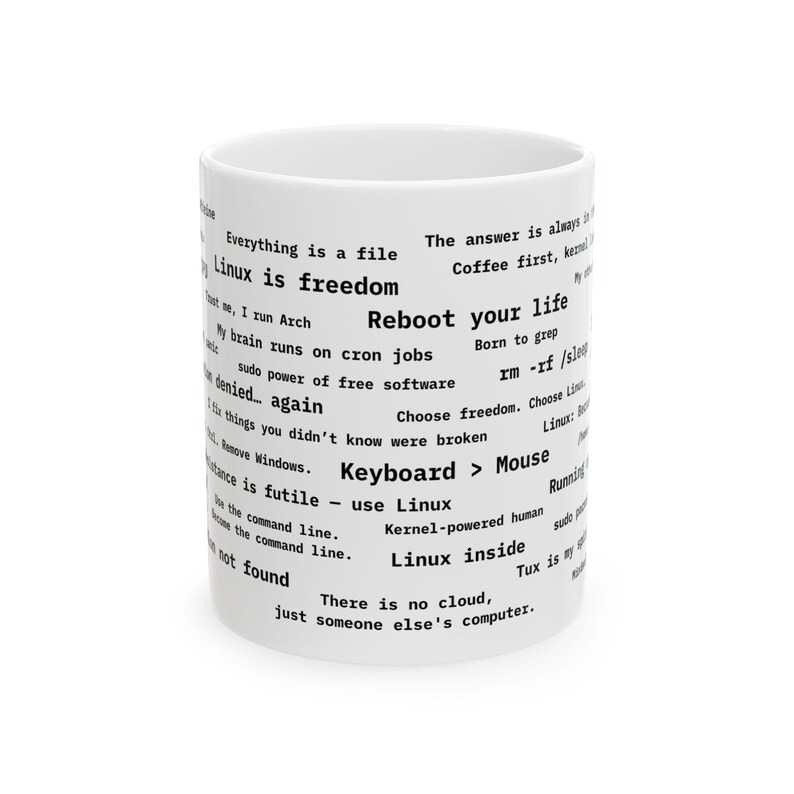 Funny Linux Coding Mug With Programmer Quotes Coffee Cup For Developers Tech Lover Gift Terminal Humor Geek Present Software Engineer image 15