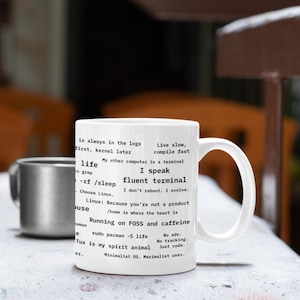 Funny Linux Coding Mug With Programmer Quotes Coffee Cup For Developers Tech Lover Gift Terminal Humor Geek Present Software Engineer image 2