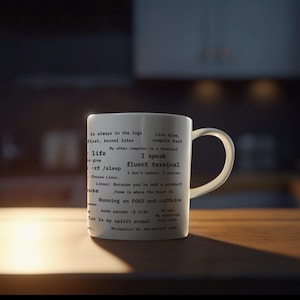 Funny Linux Coding Mug With Programmer Quotes Coffee Cup For Developers Tech Lover Gift Terminal Humor Geek Present Software Engineer image 3