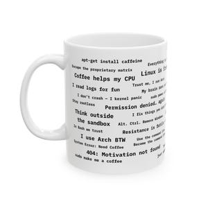 Funny Linux Coding Mug With Programmer Quotes Coffee Cup For Developers Tech Lover Gift Terminal Humor Geek Present Software Engineer image 14