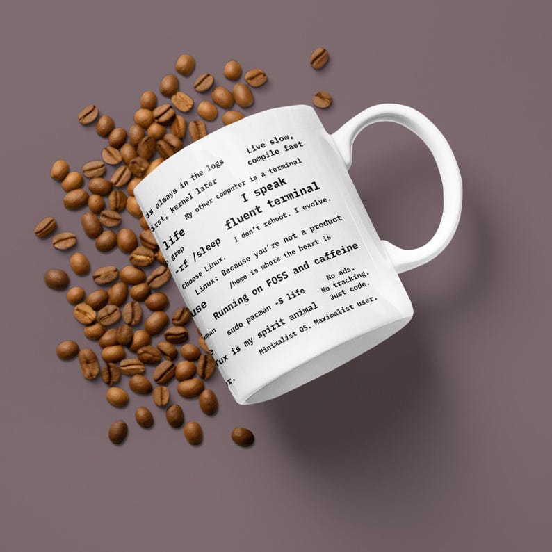 Funny Linux Coding Mug With Programmer Quotes Coffee Cup For Developers Tech Lover Gift Terminal Humor Geek Present Software Engineer image 13