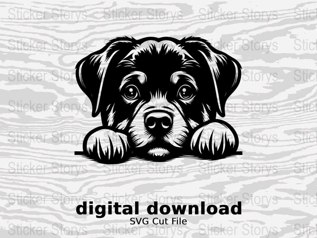 Cute Puppy Dog SVG Cut File Digital Download, Adorable Pet Design for T ...