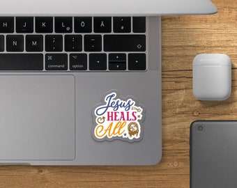 Jesus Heals All Sticker: Inspirational Christian Decal