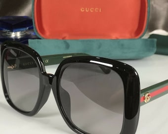 GG0713S Black Oversized Women's Sunglasses